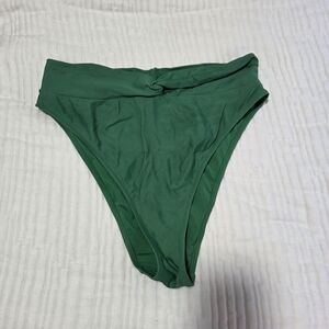 aerie Green High-Waist Bikini Bottom